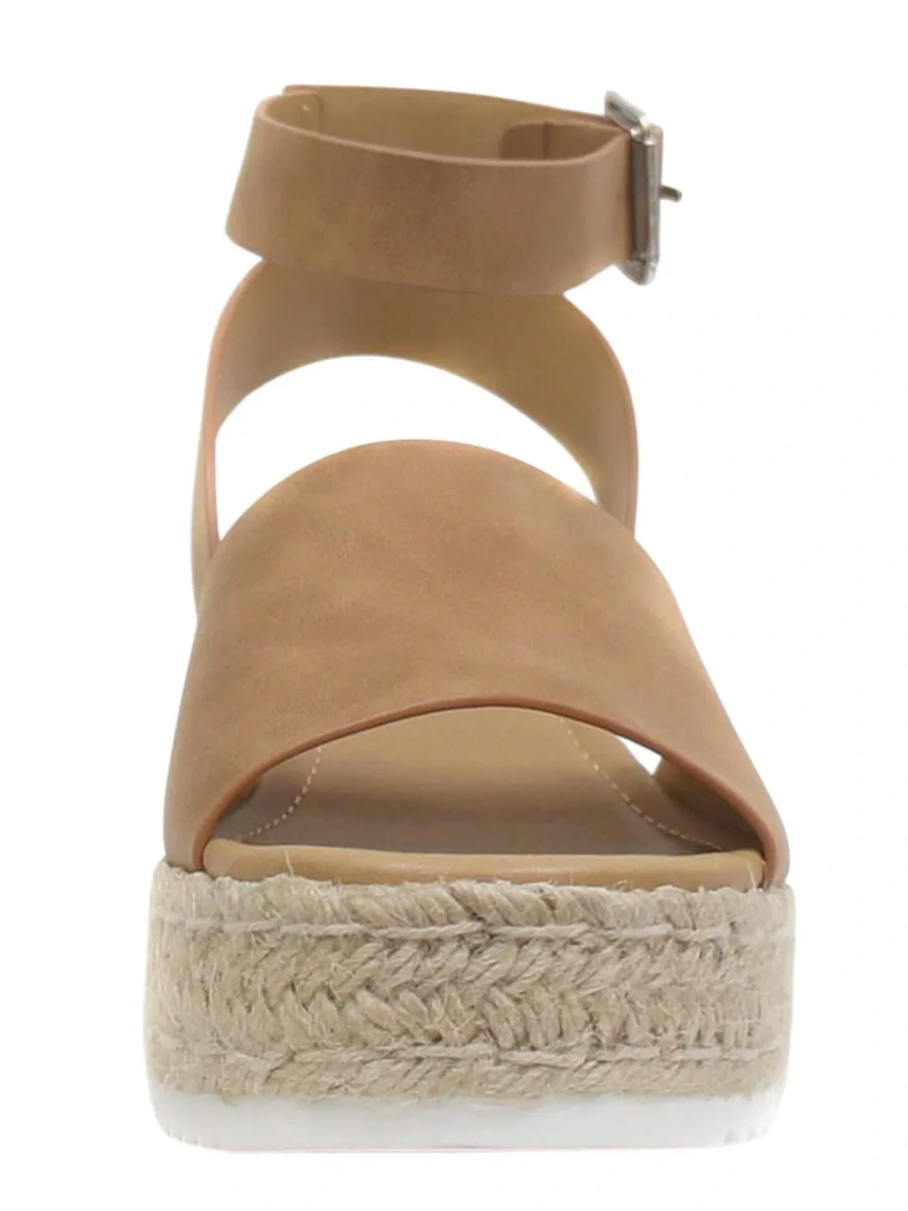 Soda TOPIC Open Toe Ankle Strap Espadrilles Flatform Wedge Sandal Size 8.5